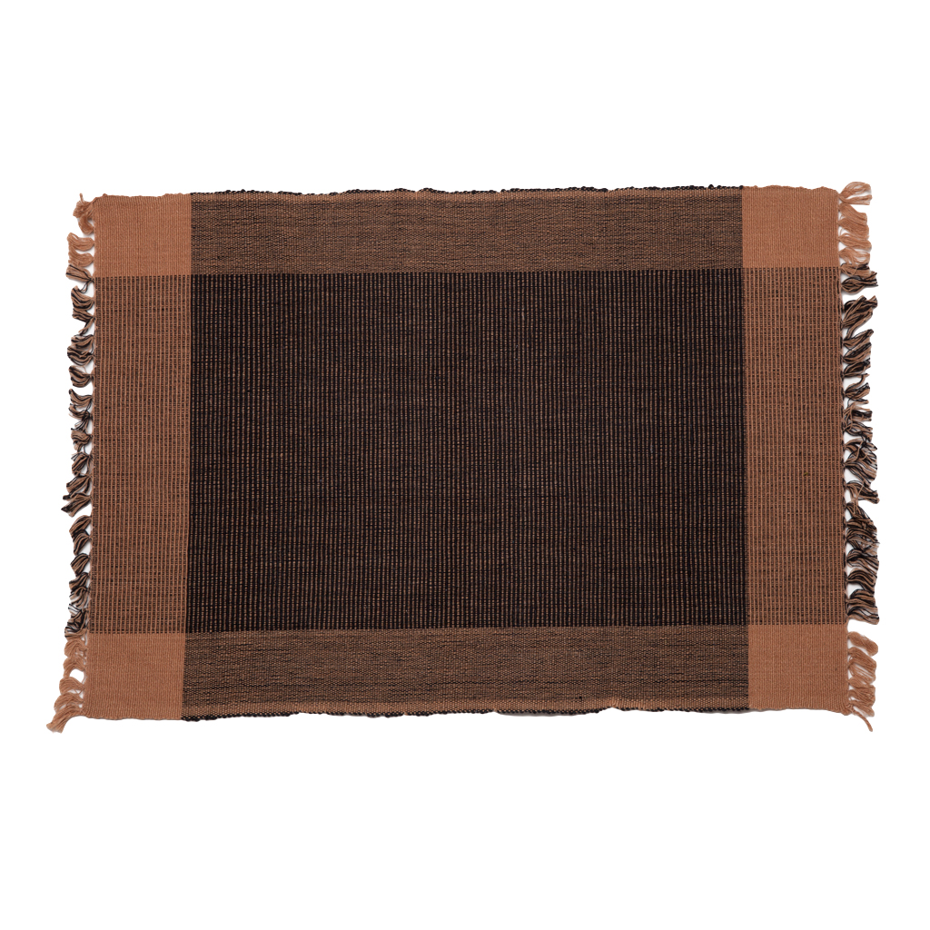 Two-Tone Placemat - Black/Coffee (Set of 2)